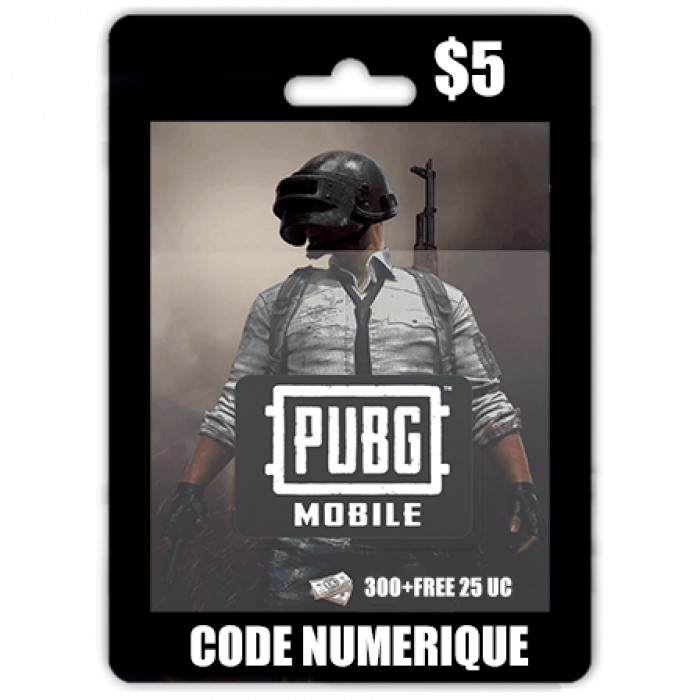 Pubg 5$ (300+Free 25UC)